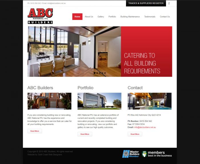 ABC Builders Homepage ABC Builders Homepage