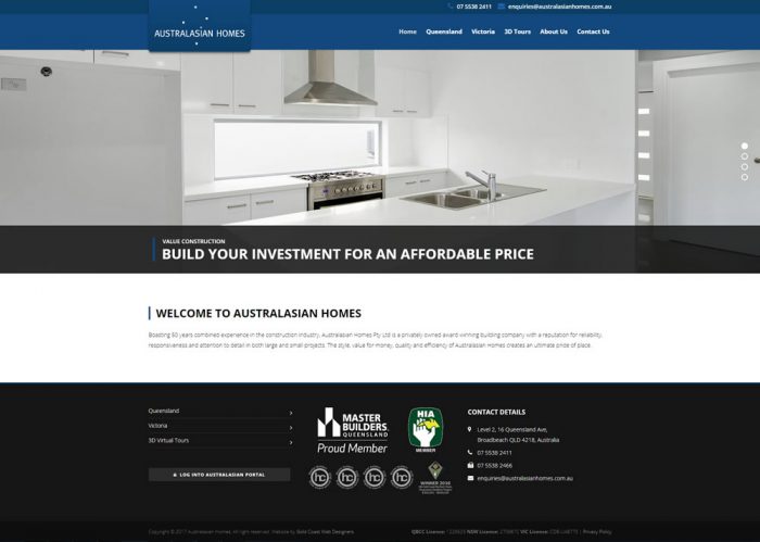 Australasian Homes Homepage