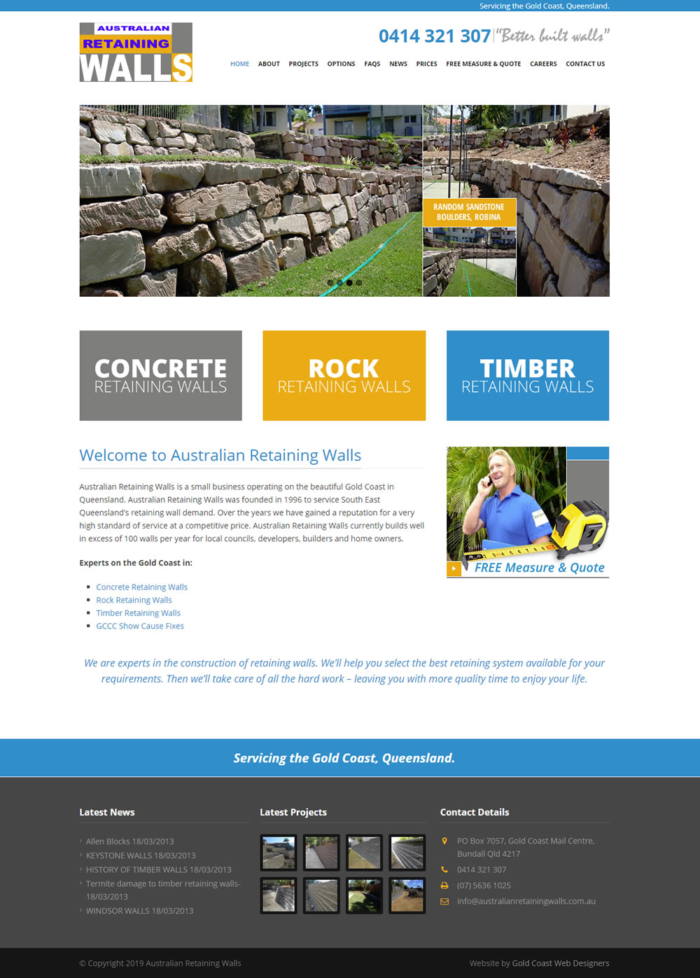 Australian Retaining Walls Homepage