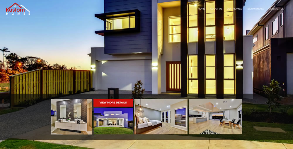 Kustom Homes Homepage