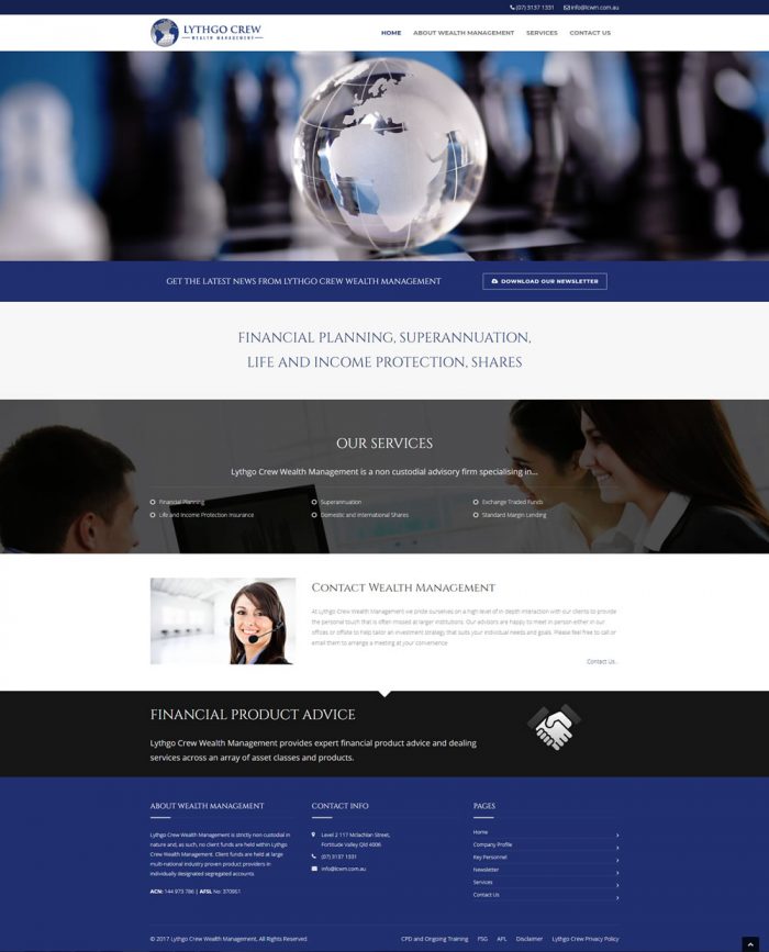 Lythgo Crew Wealth Management Homepage