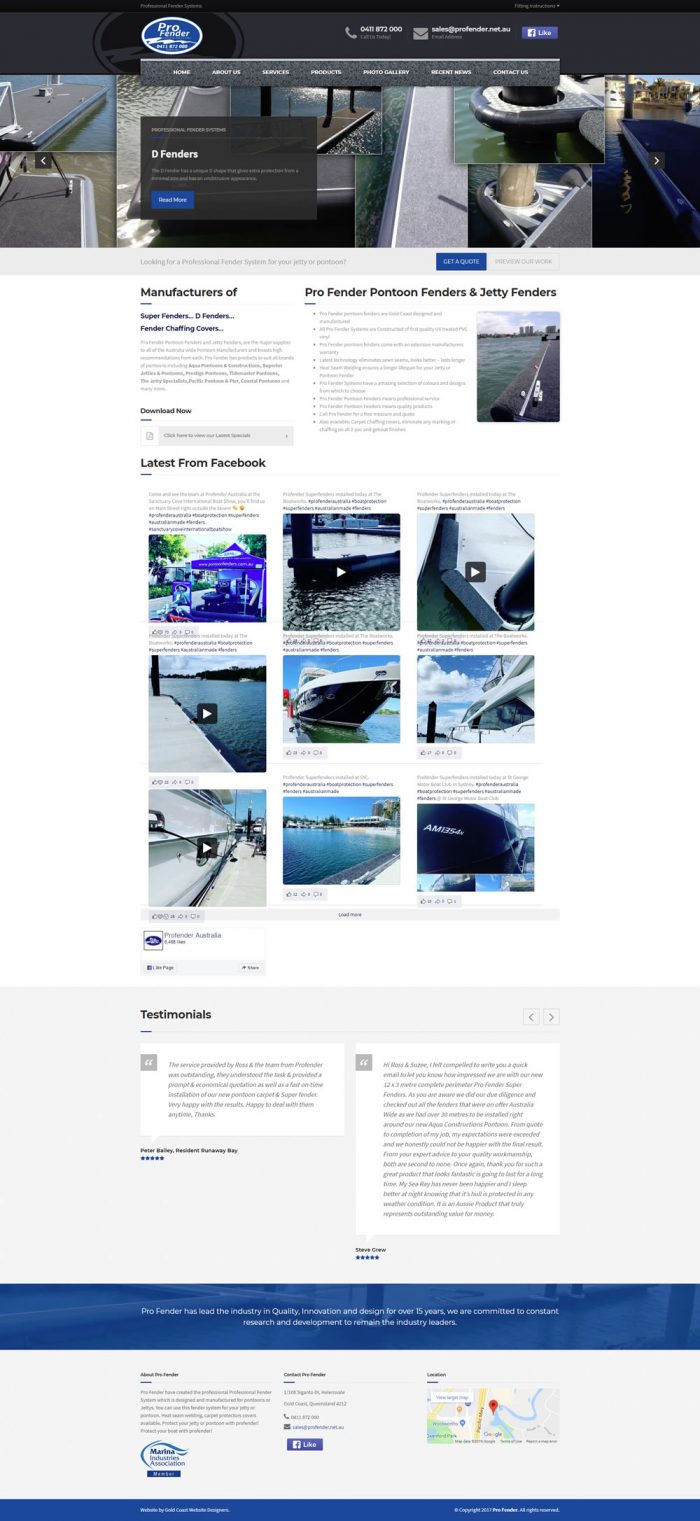 Pro Fender Pontoon Fenders & Jetty Fenders Homepage