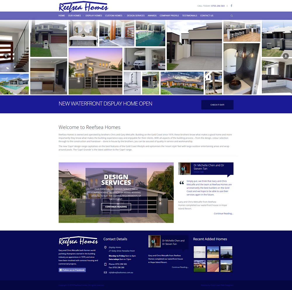 Reefsea Homes Homepage