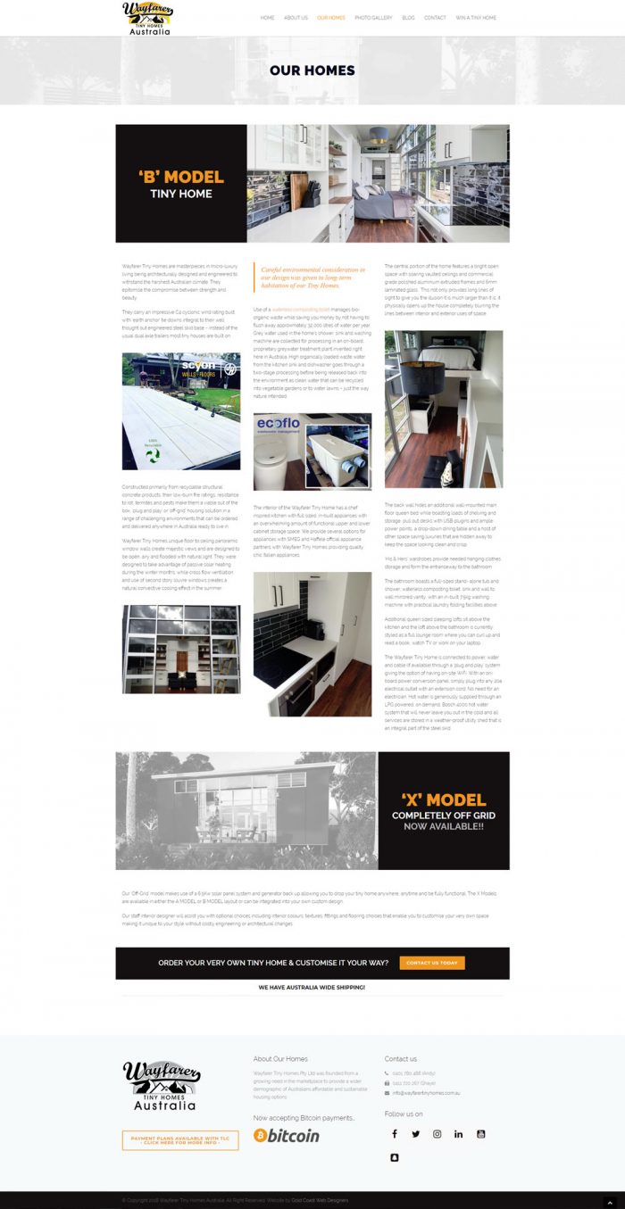 Wayfarer Tiny Homes Australia Homes