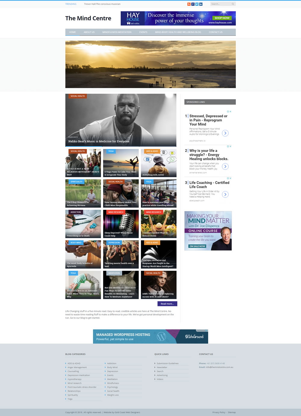 The Mind Centre Homepage